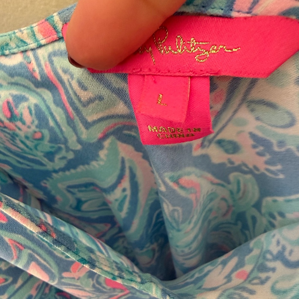 Lilly Pulitzer Maxi dress size L EUC - Picture 5 of 9